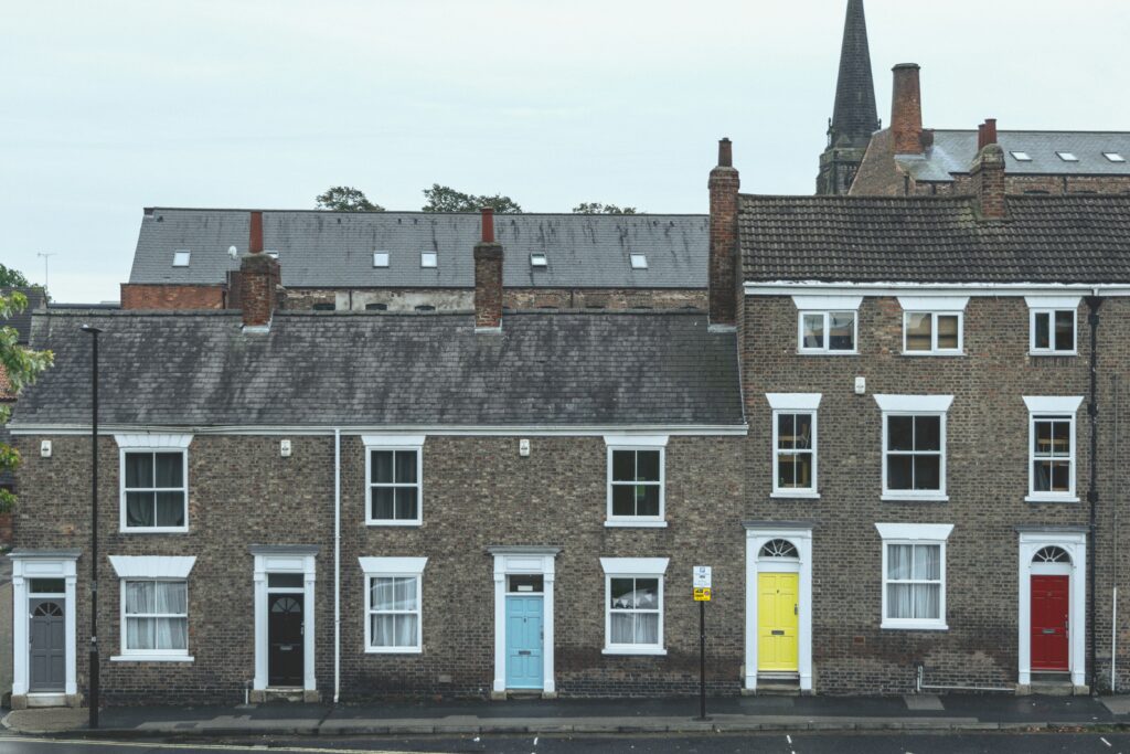 An image of a row of terraced houses